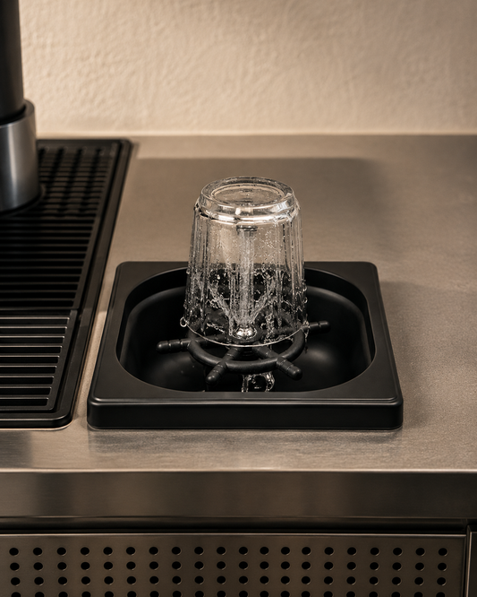 Cup Washer Rinser - black