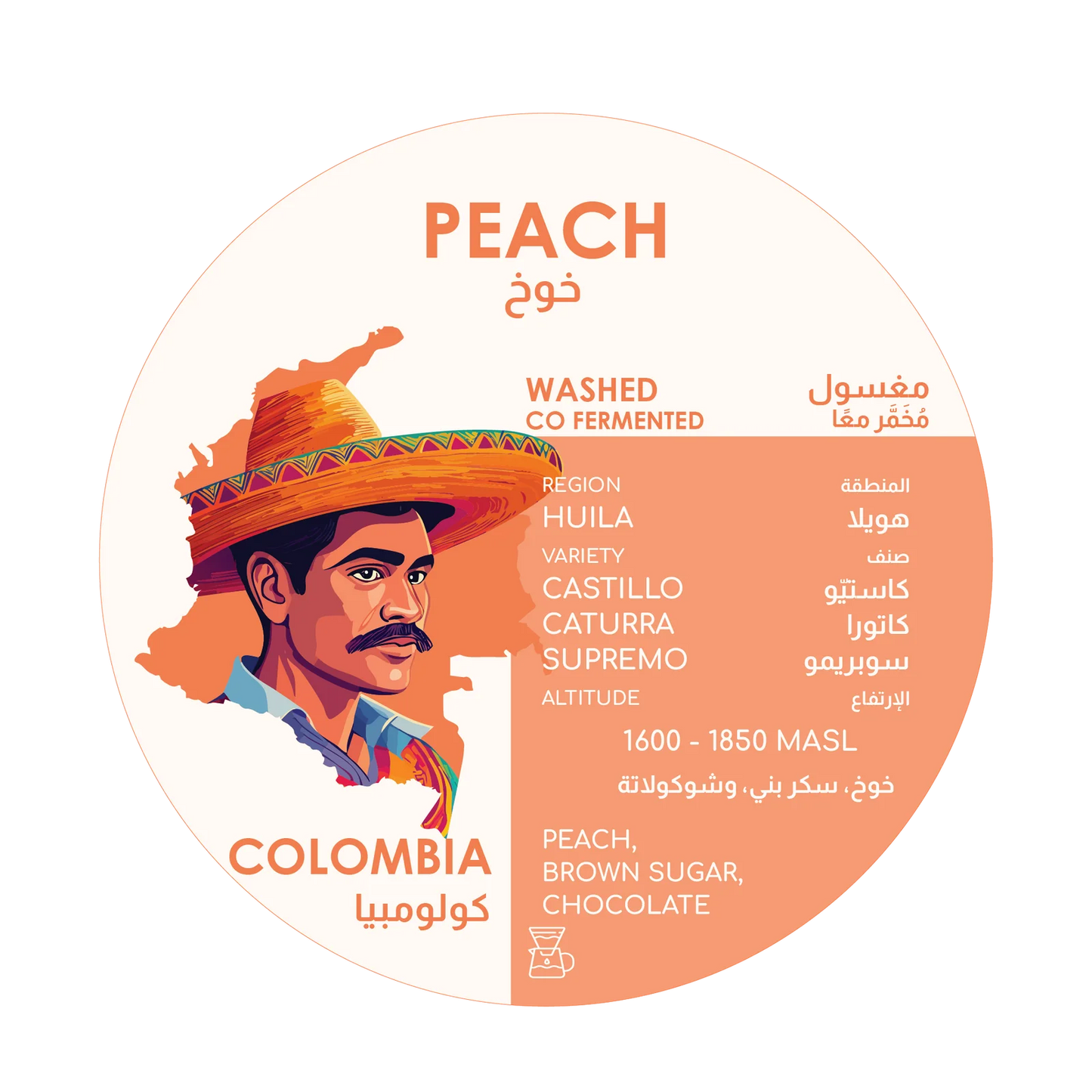 Herder Coffee Roastery Peach Colombia