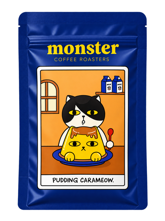 Monster coffee roaster | Pudding carameow