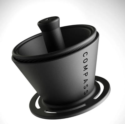 Codex Compass Dripper - Black |  قمع كوديكس كومباس مع نوقوشيتور